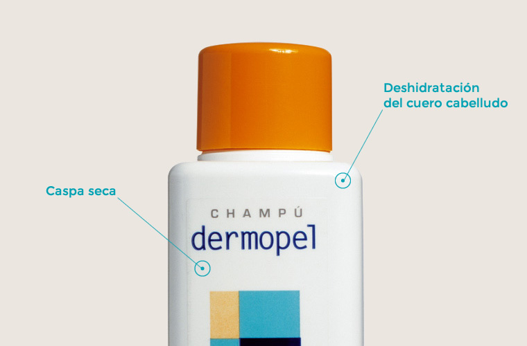 Dermopel, champú contra la caspa seca